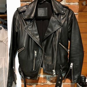 AllSaints Balfern biker leather jacket